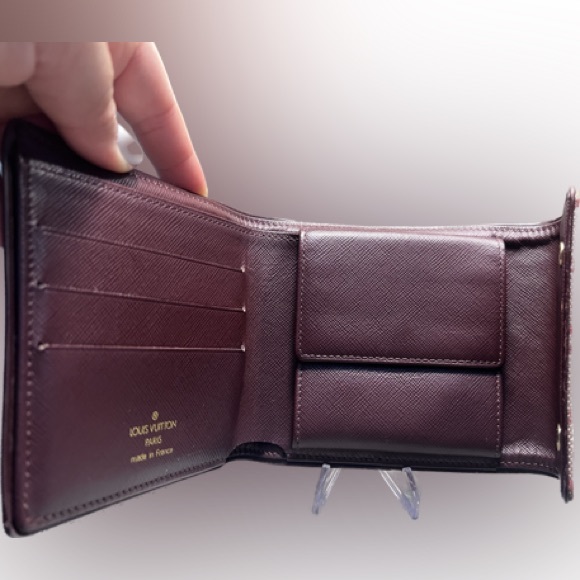 Louis Vuitton Pink Canvas Compact Bifold Wallet - Picture 8 of 14